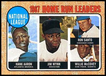 207 NL HR Leaders (Hank Aaron Jim Wynn Ron Santo Willie McCovey) 68